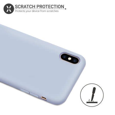 Olixar iPhone XS Max Soft Silicone Case - Blauw
