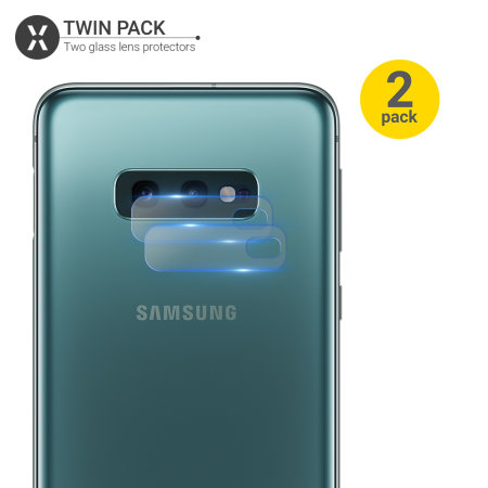 Olixar Galaxy S10e Tempered Glass Camera Protectors - Twin Pack