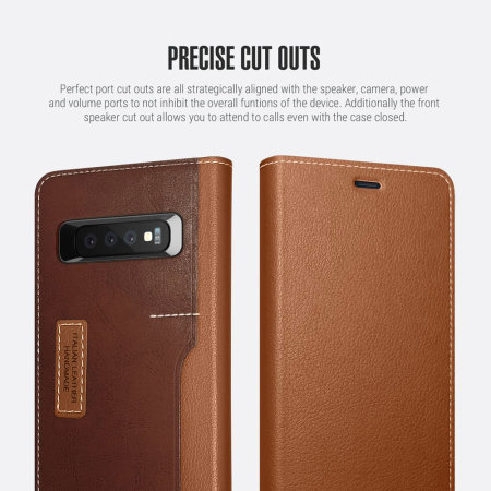 Obliq K3 Samsung Galaxy S10 Plus Wallet Case - Brown