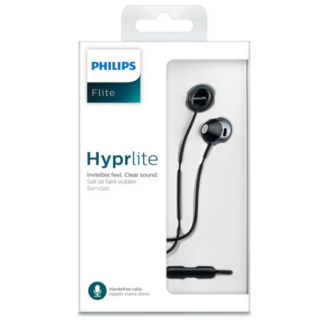 Écouteurs officiels Philips Flite Hyprlite avec micro – Noir