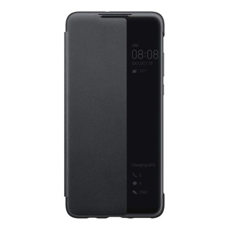 Funda Huawei P30 Lite oficial con tapa - Negra
