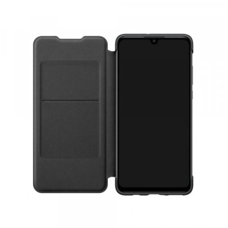 Official Huawei P30 Lite Flip Wallet Case - Black