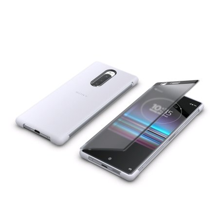 Official Sony Xperia 1 Style Cover Touch Case SCTI30  - White