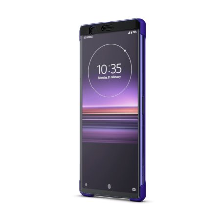 Official Sony Xperia 1 Style Cover Touch Case SCTI30  - Purple