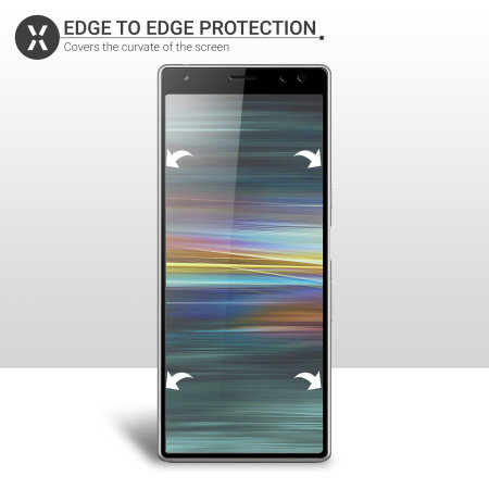 Olixar Full Cover Tempered Glas Sony Xperia 10 Plus Displayschutz