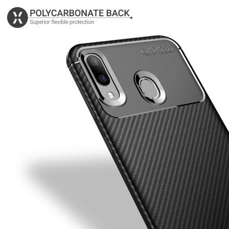 Olixar Carbon Fibre Samsung Galaxy M20 Case - Black