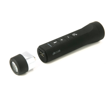 Scosche 3 in 1 Ultra-Bright Led Flashlight and Bluetooth Speaker-Black