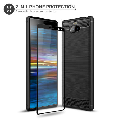 Olixar Sentinel Sony Xperia 10 Plus Case And Glass Screen Protector