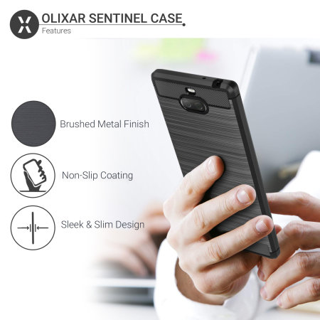 Olixar Sentinel Sony Xperia 10 Plus Case And Glass Screen Protector