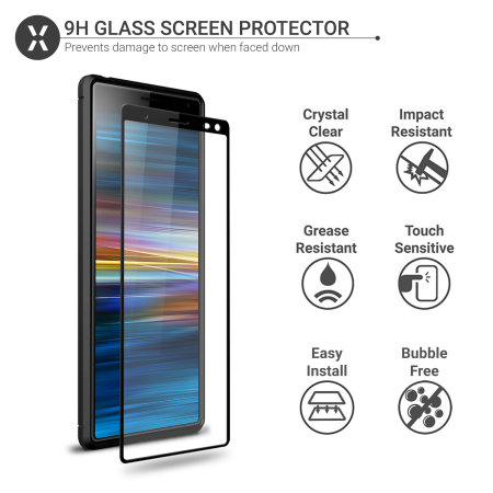 Olixar Sentinel Sony Xperia 10 Plus Etui und Schutzfolie aus Glas