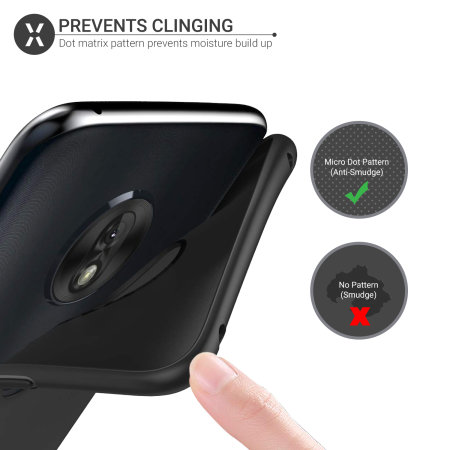 Olixar FlexiShield Motorola Moto G7 Play Case- Schwarz