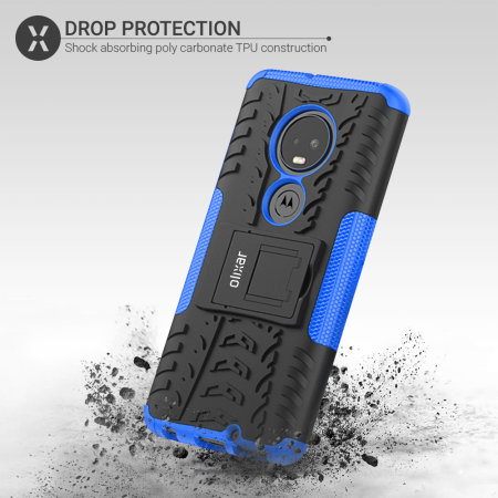 Olixar ArmourDillo Motorola Moto G7 Plus Protective Case - Blue