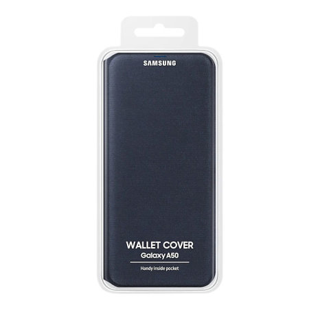 Funda Samsung Galaxy A50 Oficial Wallet Flip Cover - Negra