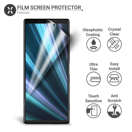 Olixar Sony Xperia 1 Film Screen Protector 2-in-1 Pack