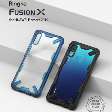 Rearth Ringke Fusion X Huawei P Smart 2019 Case - Blauw