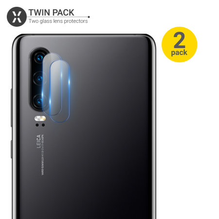 Olixar Huawei P30 Tempered Glass Camera Protectors - Twin Pack