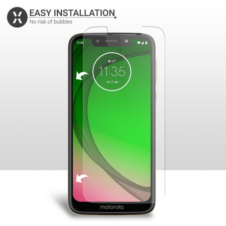 Protection d'écran Motorola Moto G7 Play Olixar en verre trempé 9H