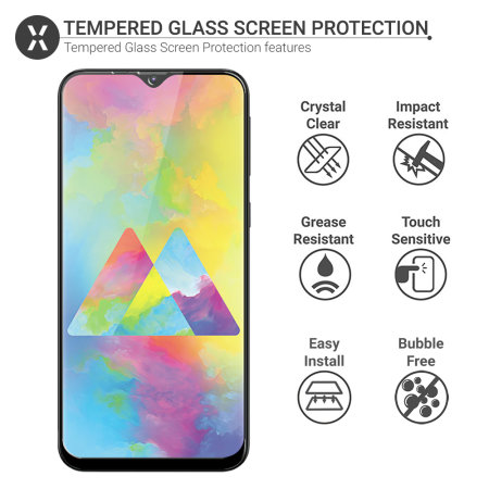 Olixar Samsung Galaxy M20 Tempered Glass Screen Protector