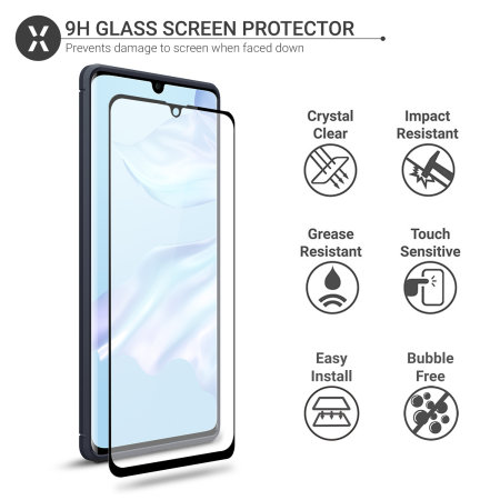 Olixar Sentinel Huawei P30 Pro deksel og skjermbeskytter i glass - Blå