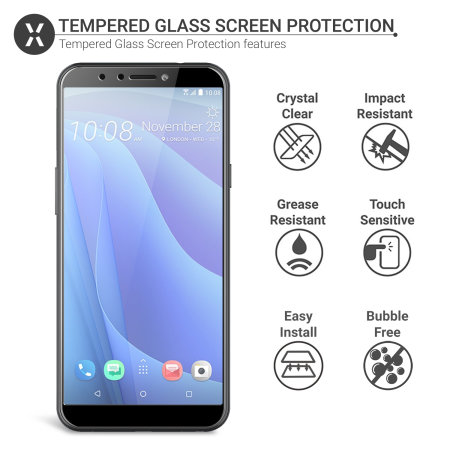 Olixar HTC Desire 12S Tempered Glass Screen Protector