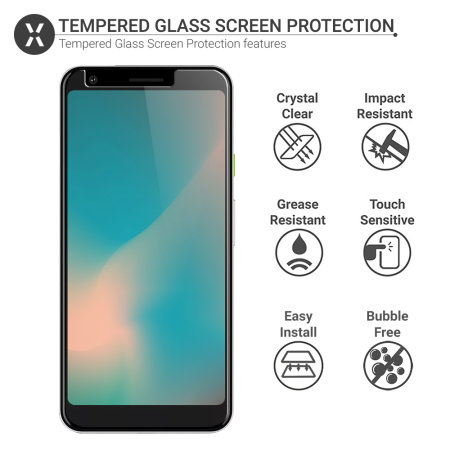 Olixar Google Pixel 3a XL Tempered Glass Screen Protector