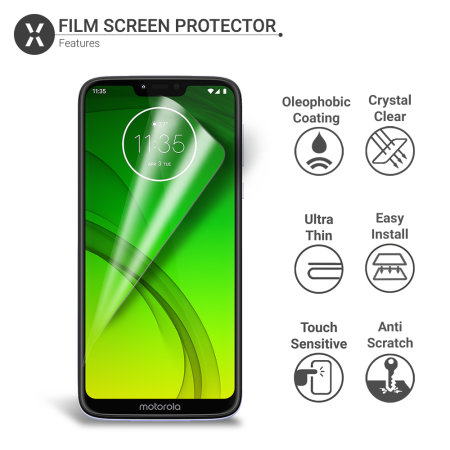 Olixar Motorola Moto G7 Power Film Screen Protector 2-in-1 Pack