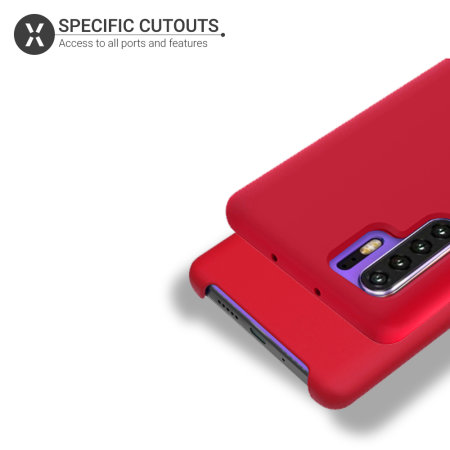 Coque Huawei P30 Pro Olixar en silicone doux – Rouge