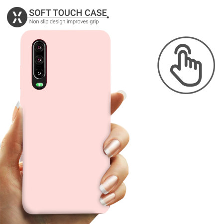 Olixar Soft Silicone Huawei P30 Case - Pastel Pink