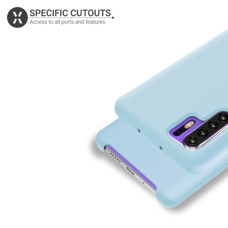 Coque Huawei P30 Pro Olixar en silicone doux – Bleu pastel