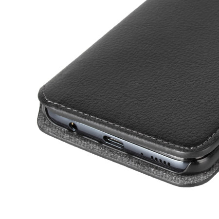 Krusell Pixbo Samsung Galaxy A40 Slim Leather Wallet Case - Black