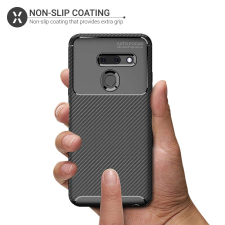 Olixar Carbon Fibre LG G8 Case - Black