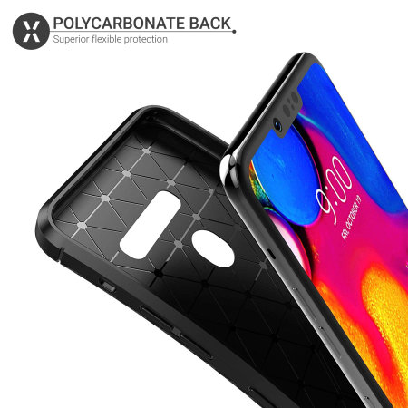 Olixar Carbon Fibre LG G8 Case - Black