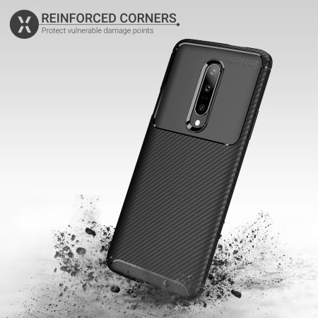 Olixar Carbon Fibre OnePlus 7 Pro Case - Black