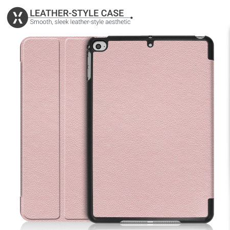 Olixar Leather-style iPad Mini 2019 Case - Rose Gold