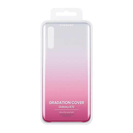 Coque officielle Samsung Galaxy A70 Gradation Cover – Rose