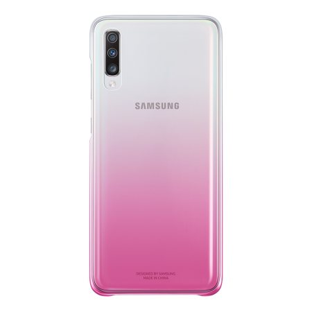 Coque officielle Samsung Galaxy A70 Gradation Cover – Rose