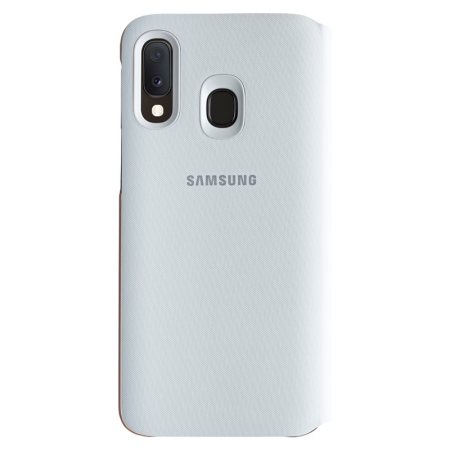Official Samsung Galaxy A20e Wallet Flip Cover Case - White