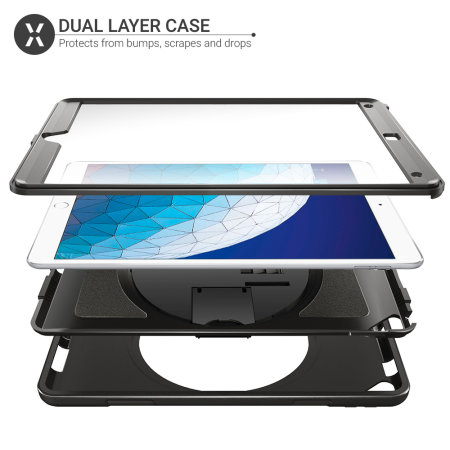 Olixar iPad Mini 2019 Rugged Case With Hand & Shoulder Straps - Black
