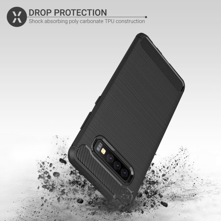 Olixar Sentinel Samsung S10 Plus Case & Glass Screen Protector - Black