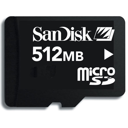 SanDisk MicroSD Card - 512MB
