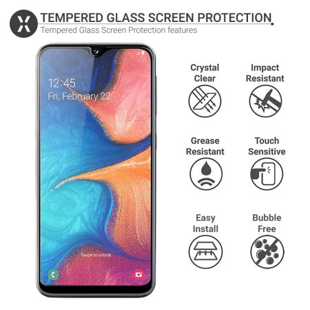 Olixar Samsung Galaxy A20e Tempered Glass Screen Protector