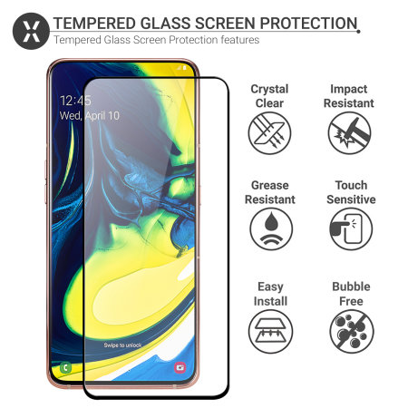 Olixar Samsung Galaxy A80 Tempered Glass Screen Protector