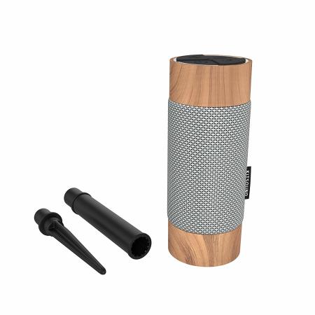 KitSound Diggit Bluetooth Outdoor Speaker - Wood