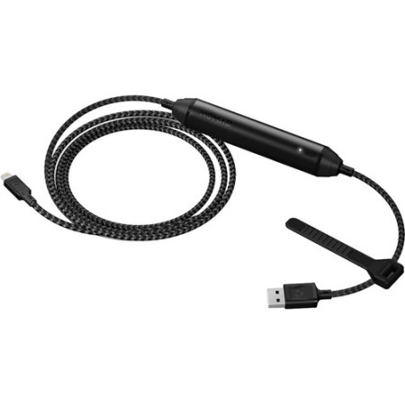 Nomad 2-in-1 Rugged 1.5m MFI Battery Lightning Cable - Black