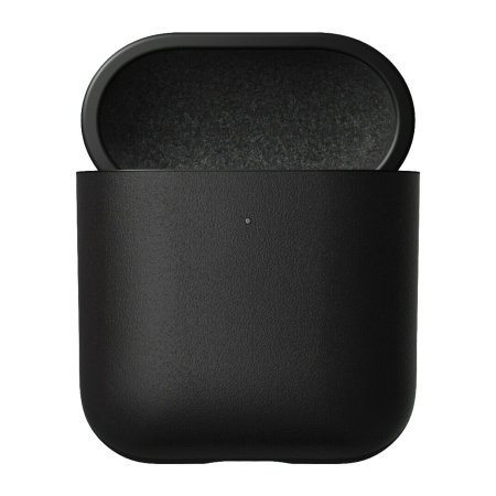 Nomad Airpods 1 / 2 Genuine Leather Case With LED Indicator - Black