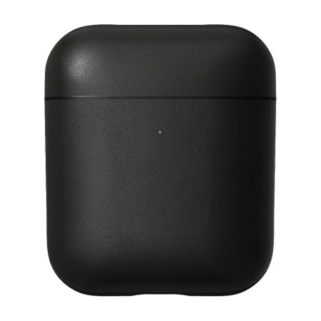 Nomad Airpods 1 / 2 Genuine Leather Case With LED Indicator - Black