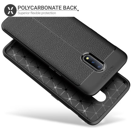 Olixar Attache OnePlus 7 Leather-Style Protective Case - Black