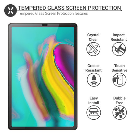Protection d'écran Samsung Galaxy Tab S5e Olixar en verre trempé 9H