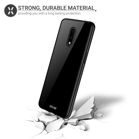 Olixar FlexiShield OnePlus 7 Gel Case -Solid Black
