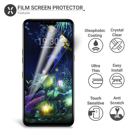 Olixar LG V50 ThinQ Film Screenprotector - 2 Eenheden